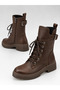 Lion Skin Women's Daily Winter Thick-Soled Lace-Up and Zippered Boots - 3