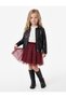 Elastic Waist Shiny Above-Knee Tutu Skirt