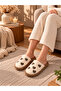 Women's Plush Teddy Bear Patterned Winter House Slippers Soft and Warm Comfortable House Slippers - 2