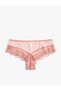 Cotton Lace Patterned Brazilian Panties