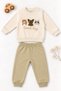 Baby Set Good Boy Cat Dog Panda Figured Sweatshirt Bottom Top Set Seasonal Unisex Boy Girl - 4