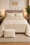 Cotton Ease King Comforter Set 220×240 cm – Beige I 100% Premium Cotton I 250 thread count. - 3