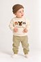 Baby Set Good Boy Cat Dog Panda Figured Sweatshirt Bottom Top Set Seasonal Unisex Boy Girl - 3