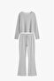 Karmelanj Off-Shoulder Oversize Blouse and Pants Set - 2
