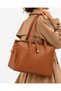 Women's Soft Large Size Multi-Compartment Lined Adjustable Long Strap Hand and Shoulder Bag - 2
