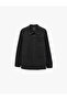 Cotton Regular Fit Pocketed Classic Collar Long Sleeve Canvas Shirt
