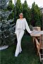 Karmelanj Off-Shoulder Oversize Blouse and Pants Set