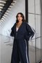 Navy Blue Recycle Parachute Stripe Detailed Suit - 6