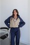 Navy Blue Snap Closure Jacket and Pants Parachute Suit - 6