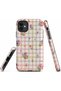 iPhone 11 Compatible - Pastel Gingham, Double Layer Cover, Glossy Surface Protective Case