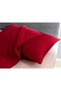 Ciel 100% Cotton Satin 2-Piece Pillow Case - Red - 2