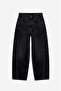 Black Double-Stitched Side Seam Mom Jeans - 6