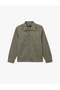 Long Sleeve Cotton Pocket Zipper Classic Collar Jean Shirt Jacket - 3