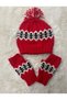Hand Knitted Beanie Gloves Set