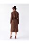 Fame Women's Belted Long Double-Breasted Suede Trench Coat - 5