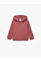 Long Sleeve Printed Pocketed Zippered Hooded Sweatshirt