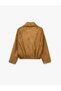 Long Sleeve Shawl Collar Faux Suede Jacket with Pockets - 2