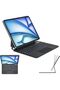 Keyboard Case for Apple iPad Air 11" 2026 (M4), 2025 (M3), 2024 (M2) - Magnetic Floating Stand Black