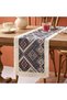 Table Runner, Boho Table Runner for Home Decor, Table Runner with Tassels, 48 Inch Long, Rustic Fall Geometric Pattern for