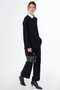 Stone Detailed Rayon Sweatshirt Black - 2