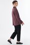 Stone Detailed Rayon Sweatshirt Claret Red - 6