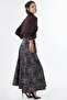 Ethnic Pattern Skirt Brown - 6