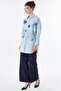 Map Embroidered Cotton Tunic Blue - 3
