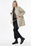 High Collar Anorak Coat Green - 5