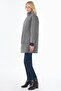 Stand Collar Anorak Coat Anthracite - 4