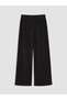 Alita City Lcw Kids Black Wide Leg Girls' Velvet Trousers with a Difference - 2