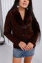 Fur Collar Buttoned Cardigan - 2