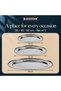Stainless Steel Oval Serving Tray Set 3 Pieces 35cm 45cm 60cm Stackable Dishwasher Safe Silver - 4