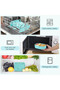 800ML Kids Lunch Box, Leakproof Bento Food Container, 2-Tier Compartment Lunch Box, Microwave & Dishwasher Safe, Portable Lunch Box for School - 5