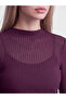 Esvab • Modern & Distinctive Stand Collar Women's Ribbed Bodysuit - 4