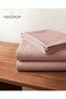 210TC Cotton Satin King Solid Bed Sheet Set 3PC | Soft Breathable Satin Flat Sheet 274x260 cm | 2 pillowcase 50x75 cm | OEKO-TEX & ECAS Certified - 6