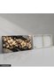 Gold Sparkling Elegant White Flower One Piece Canvas - Canvas Art Print - 5