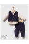 Baby Boy Convivial 3-Piece Velvet Vest and Pants Set