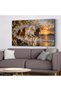 Horses at Sunrise One Piece Canvas - Canvas Art Print - 4