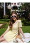 Rochie mini, galben - 4