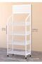 4-Layer Metal Storage Shelf with Wire Baskets & Display Board - 3