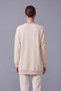 Lace Detailed Stone Embellished Tunic Beige - 3