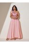 Rochie maxi, roz - 6