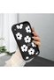 Simple White Floral Print Case Compatible with iPhone X/Xs, Durable Impact Protection