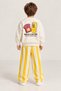 Boys' Winter Printed Sweatshirt Striped Pants 2-Piece Set - 3