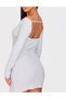Rochie mini, gri - 2