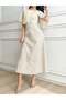 Rochie maxi, crem - 4