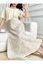 Rochie maxi, crem