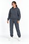 Winter 3 Threaded Hooded Smoked Women's Tracksuit Set with Side Pockets and Fleece Inside - 7