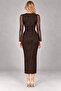 Rolland Glitter Halter Neck Dress - 3
