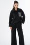 Garnili Suede Sweatshirt Black
